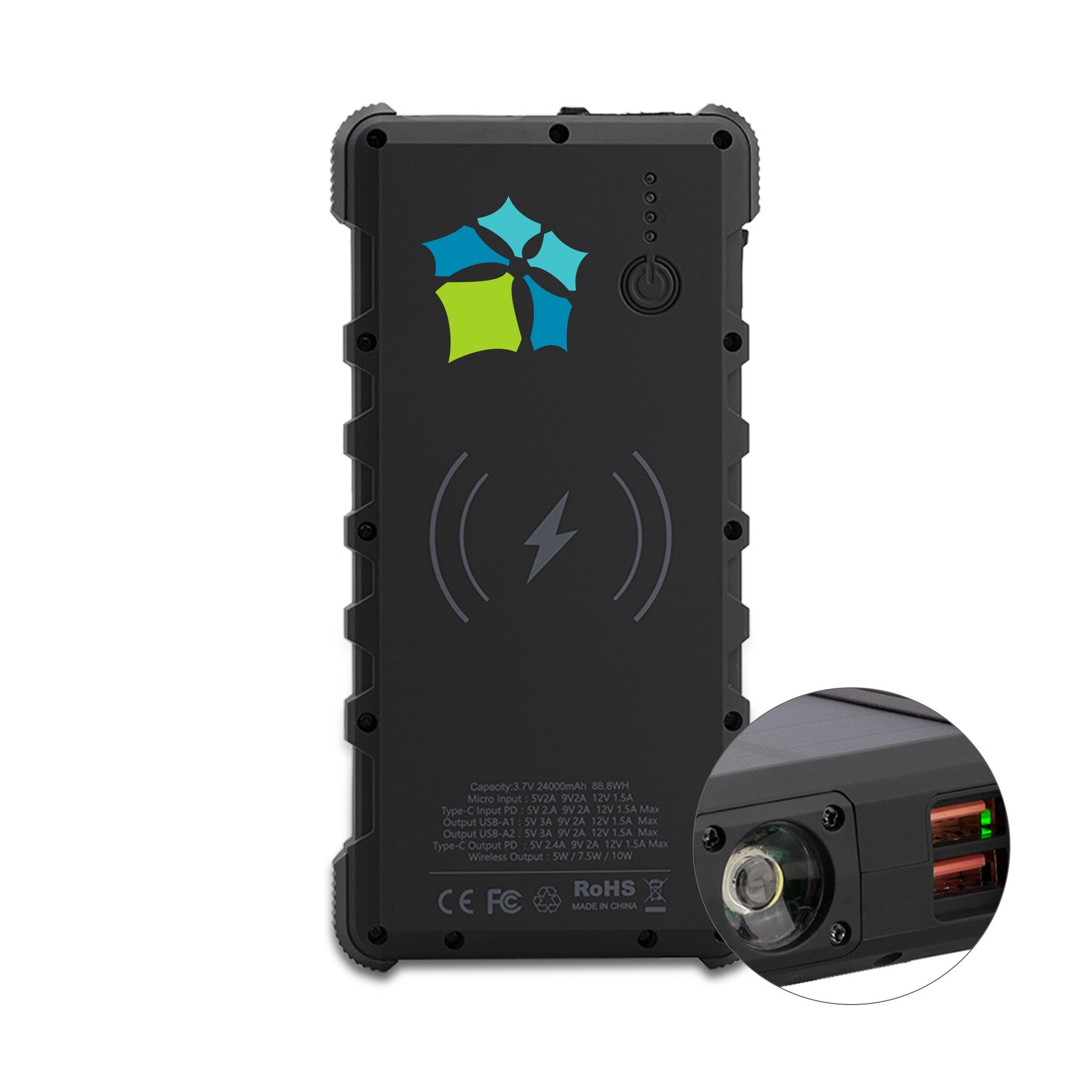 Neptune IP67 Waterproof Solar 24000mAh Power Bank (Q351332)