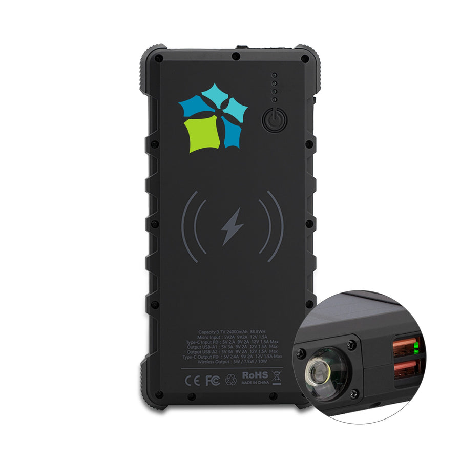 Neptune IP67 Waterproof Solar 24000mAh Power Bank (Q351332)