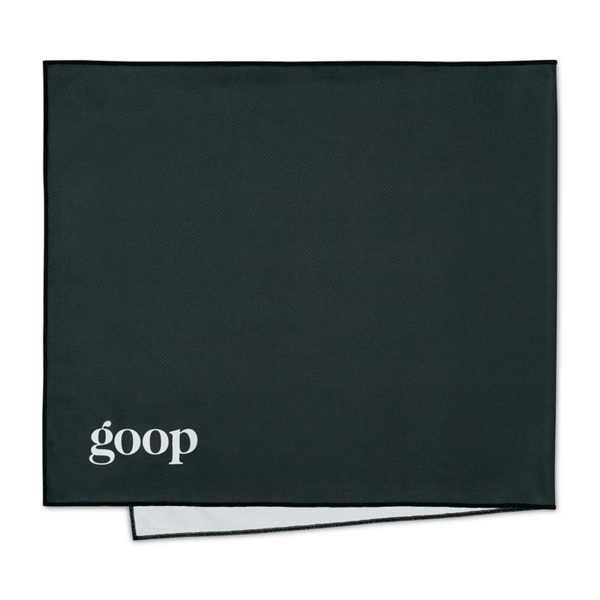 Slowtide® Mesa Quick Dry Cooling Towel - Black  Imprinted with Logo (Q352022)