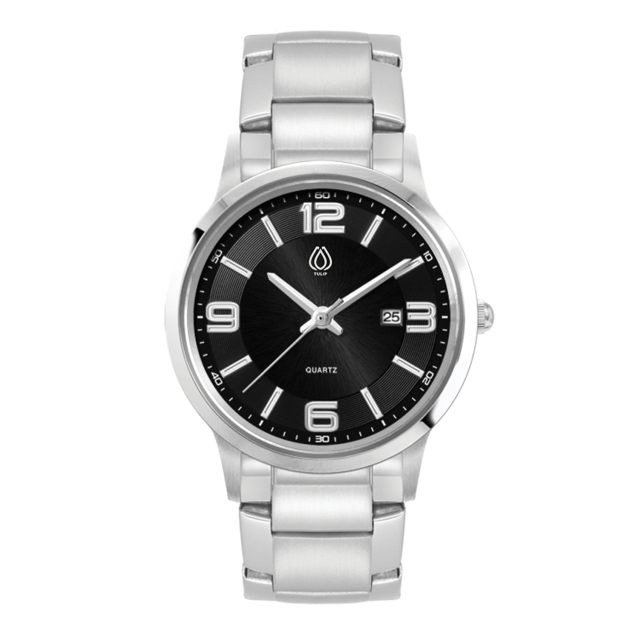 Ladies Black Case Watch  Imprinted with Logo (Q353222)