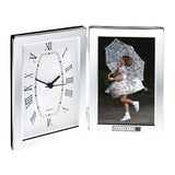 Desk Clock & Photo Frame  Imprinted with Logo (Q353311)