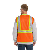 CornerStone® ANSI 107 Class 2 Surveyor Zippered Two-Tone Vest (Q353332)