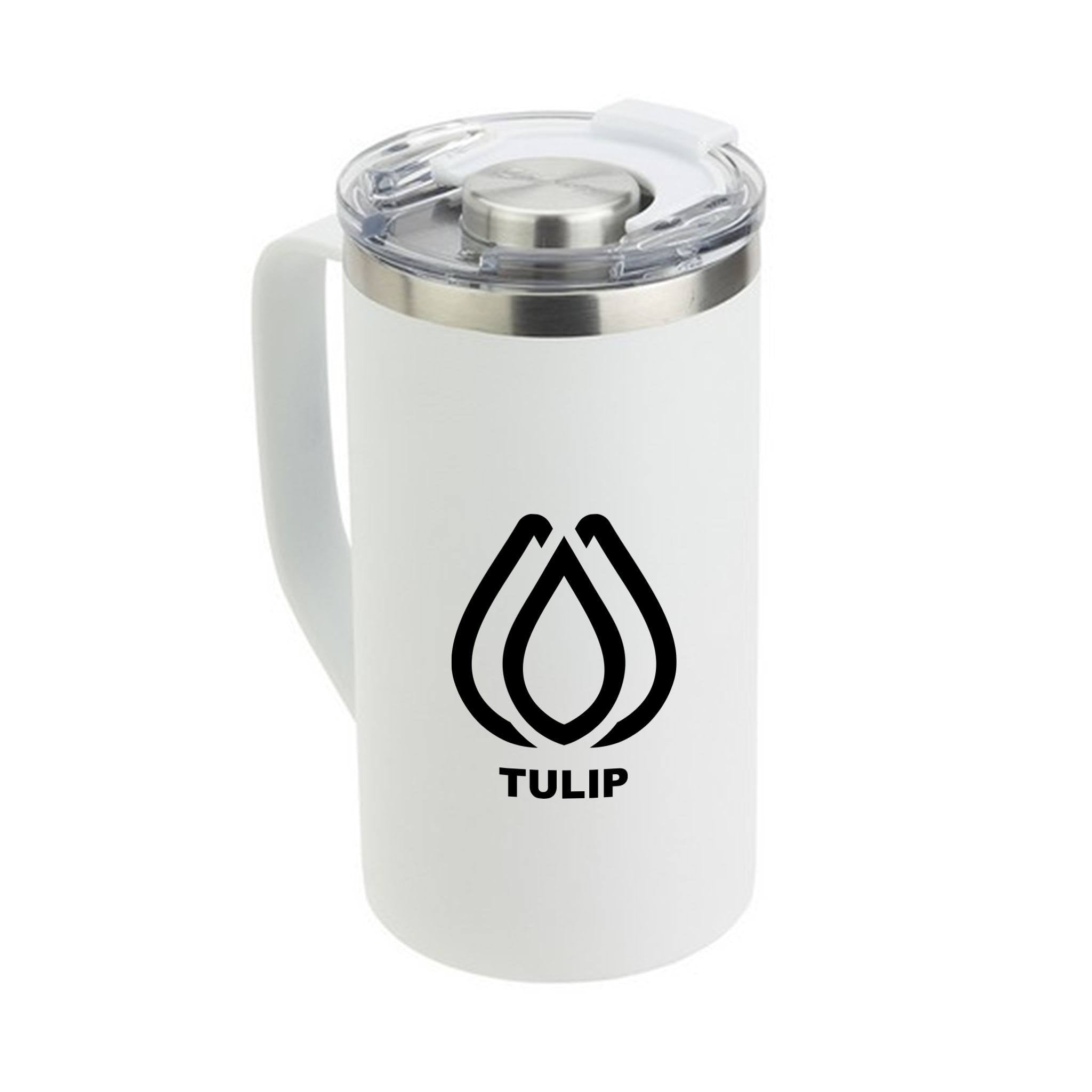 20 Oz. NAYAD™ Metro Stainless Double Wall Mug  Imprinted with Logo (Q358622)