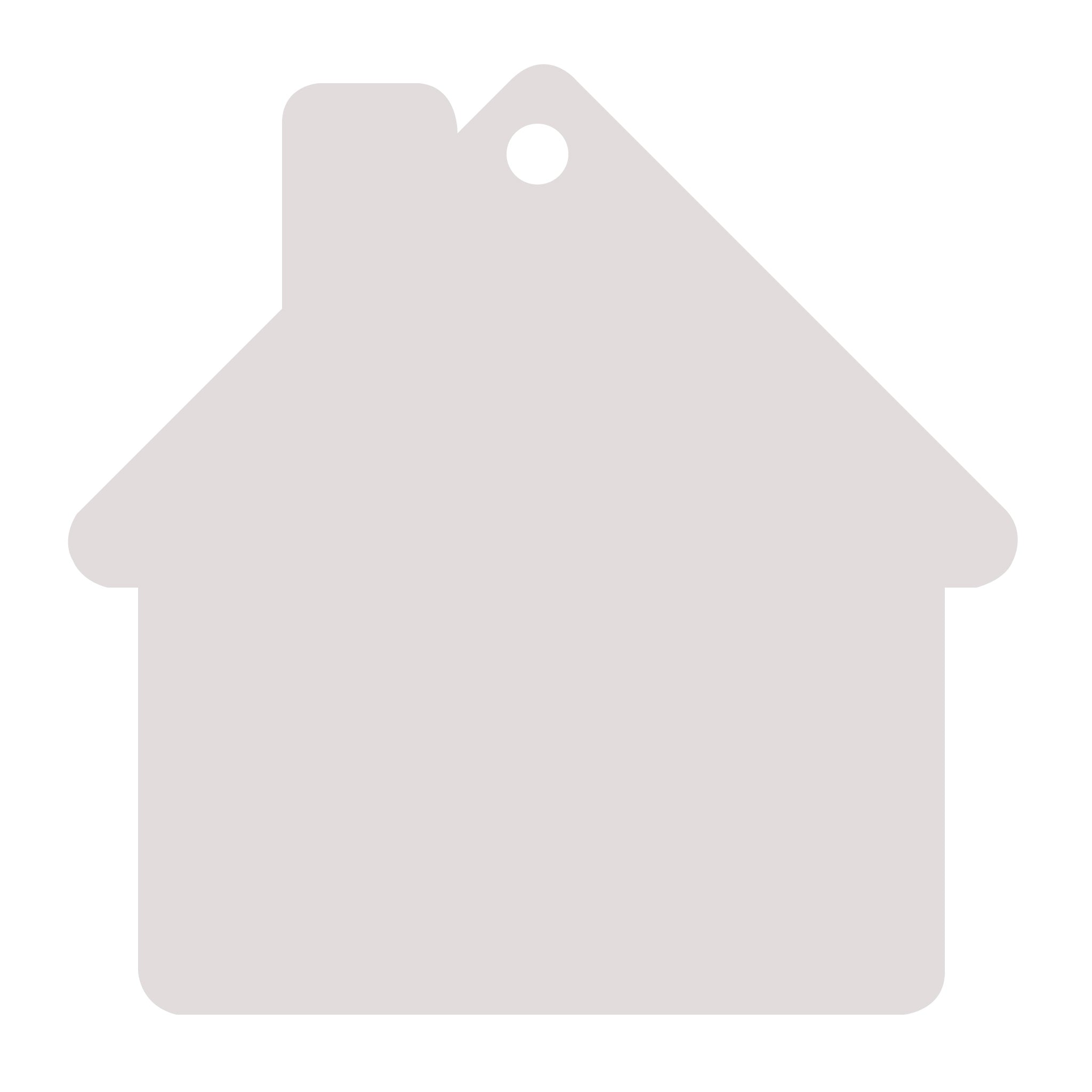 House Shaped Luggage Tag (Q359322)