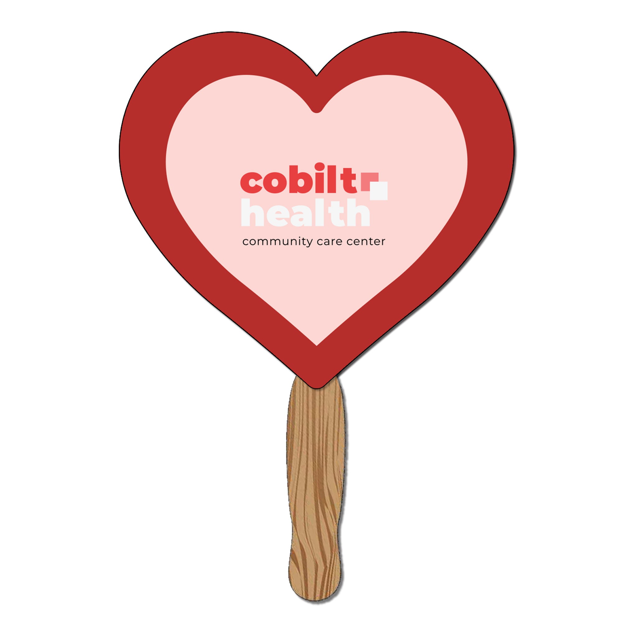 Hand Held Paper Fan - Heart (Q359532)