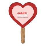 Hand Held Paper Fan - Heart (Q359532)