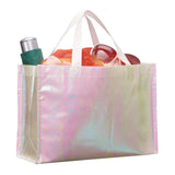 Iridescent Non-Woven Shopper Totes (Q361911)
