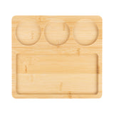 Bamboo Serving Tray With Ceramic Bowls (Q361922)