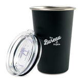 14 Oz. Arlo Classics Stainless Steel Travel Tumbler - Black  Imprinted with Logo (Q362922)