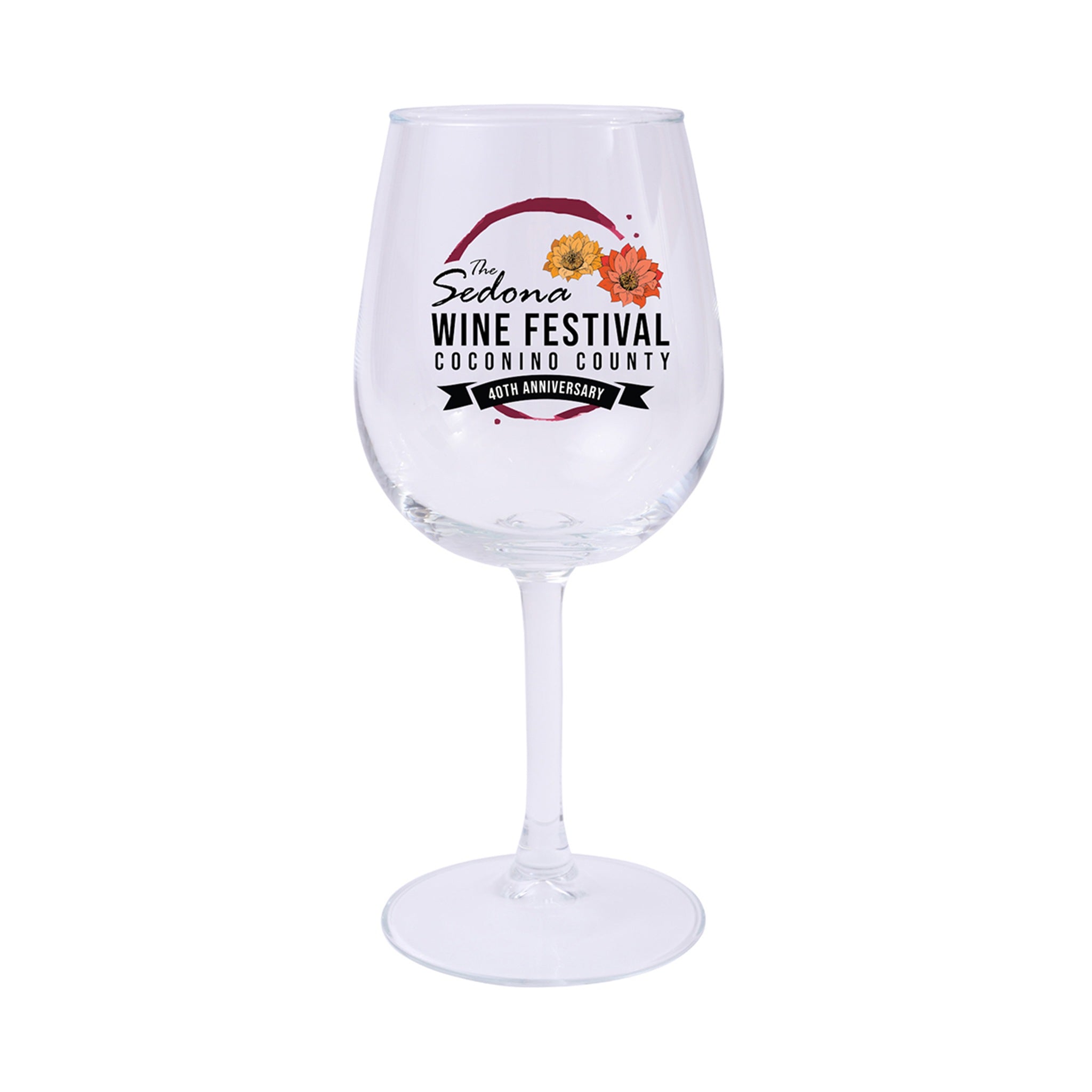 12 Oz. Full Color Wine Glass (Q363532)