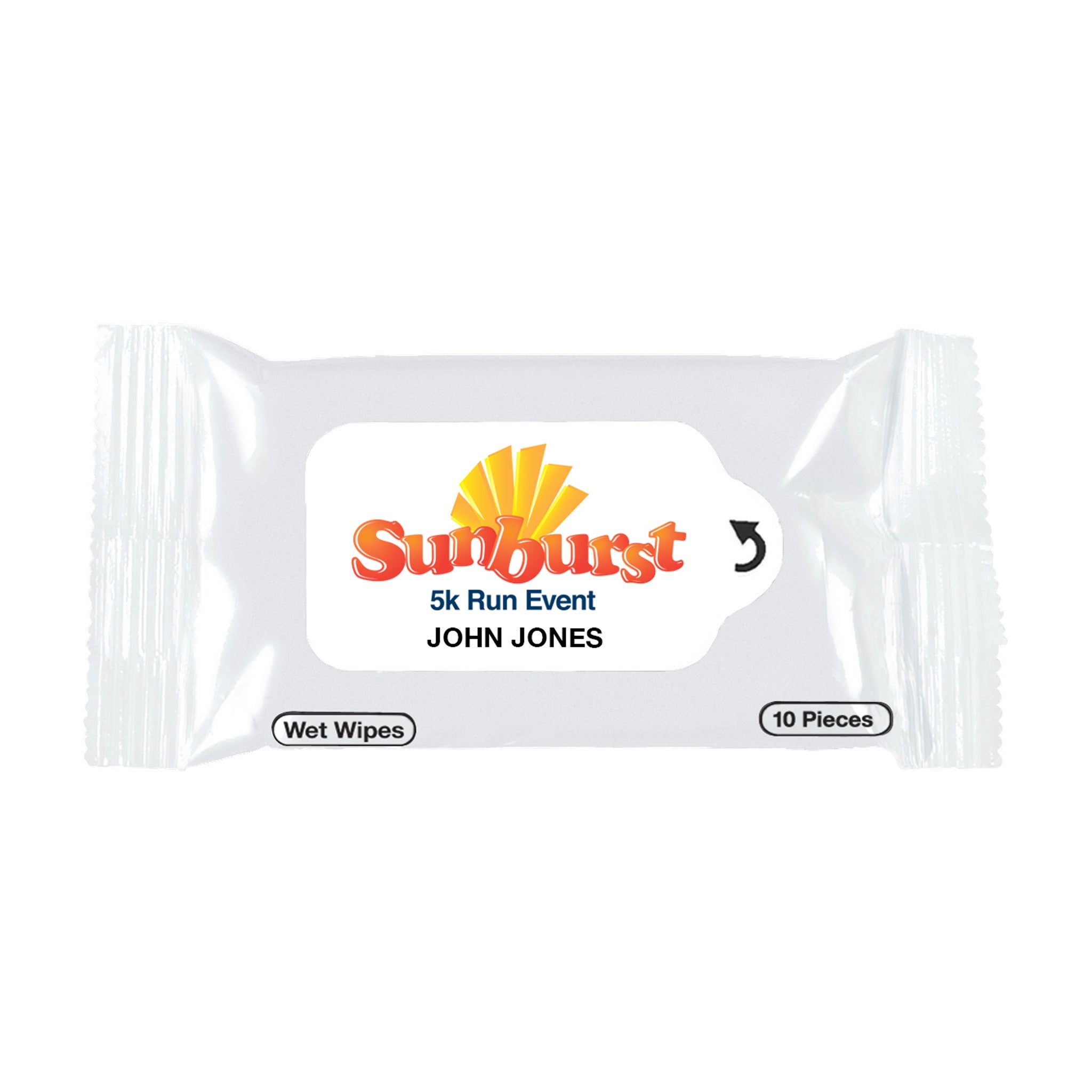 Wet Wipes Packet  Imprinted with Logo (Q363911)