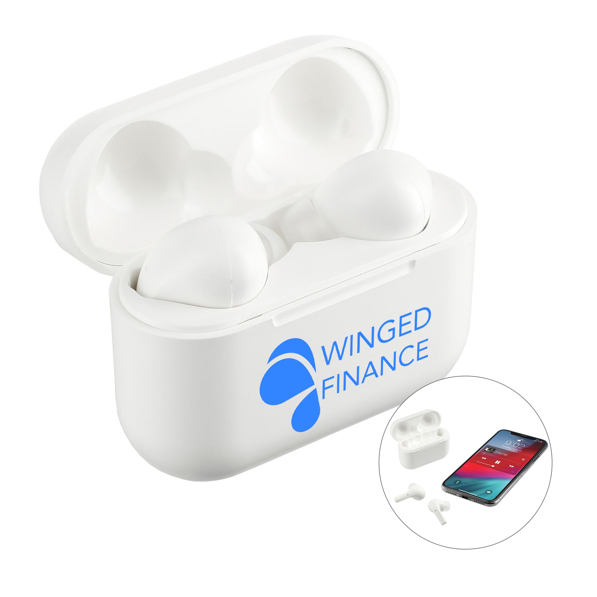 Braavos Pro True Wireless Auto Pair Earbuds  Imprinted with Logo (Q364422)
