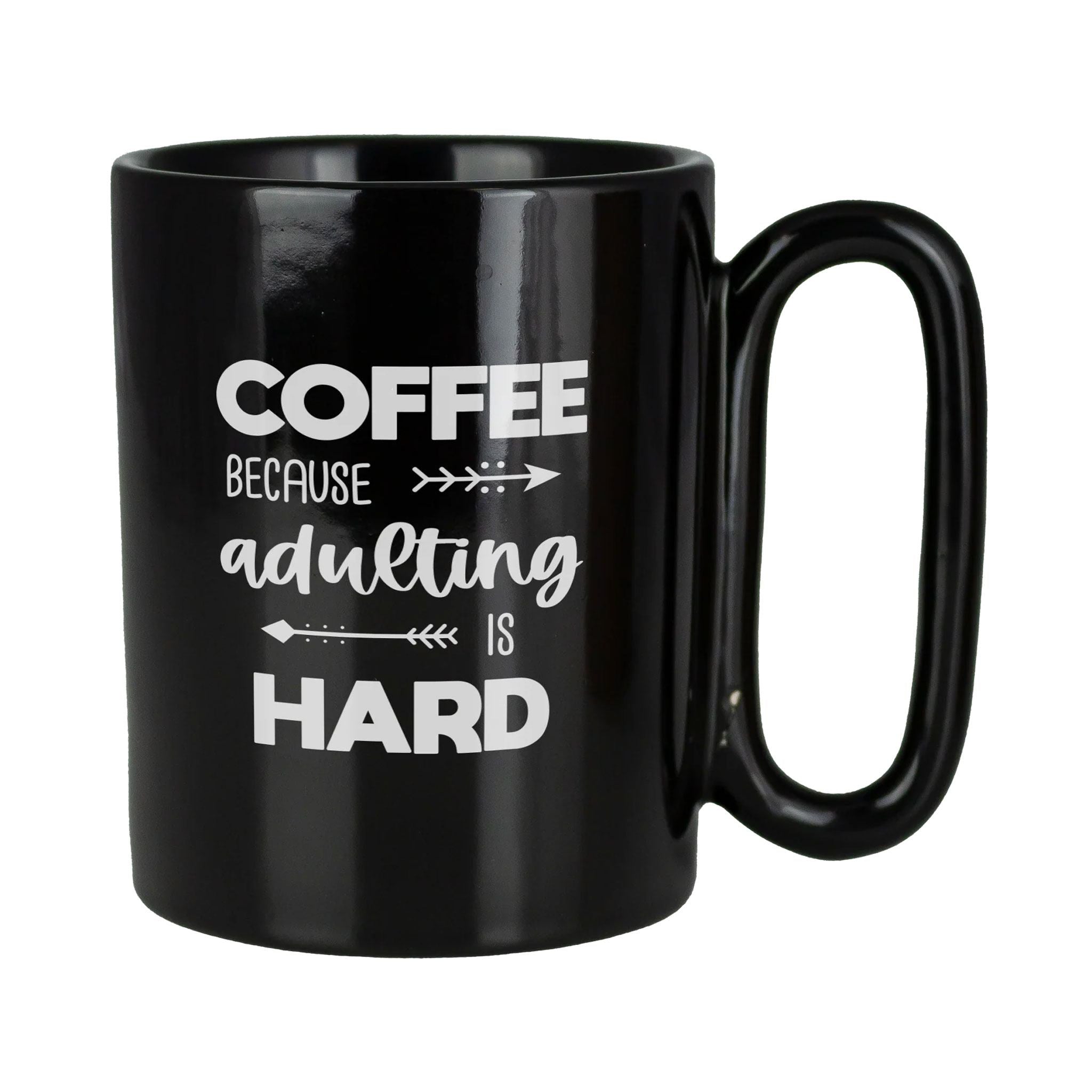 Retro 11 Oz Ceramic Mug With Large Handle  Imprinted with Logo (Q364532)
