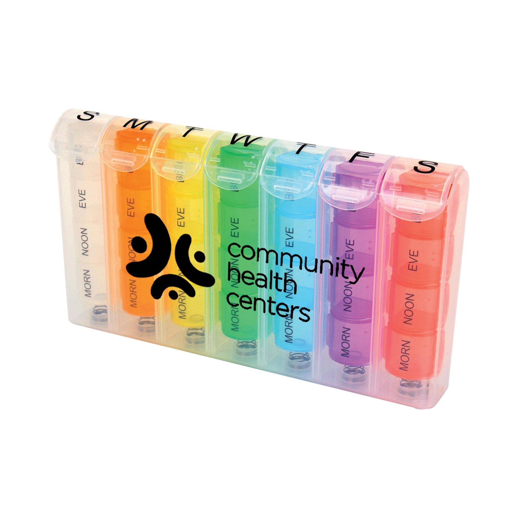 Rainbow Pop-Up Weekly Pill Box (Q366432)
