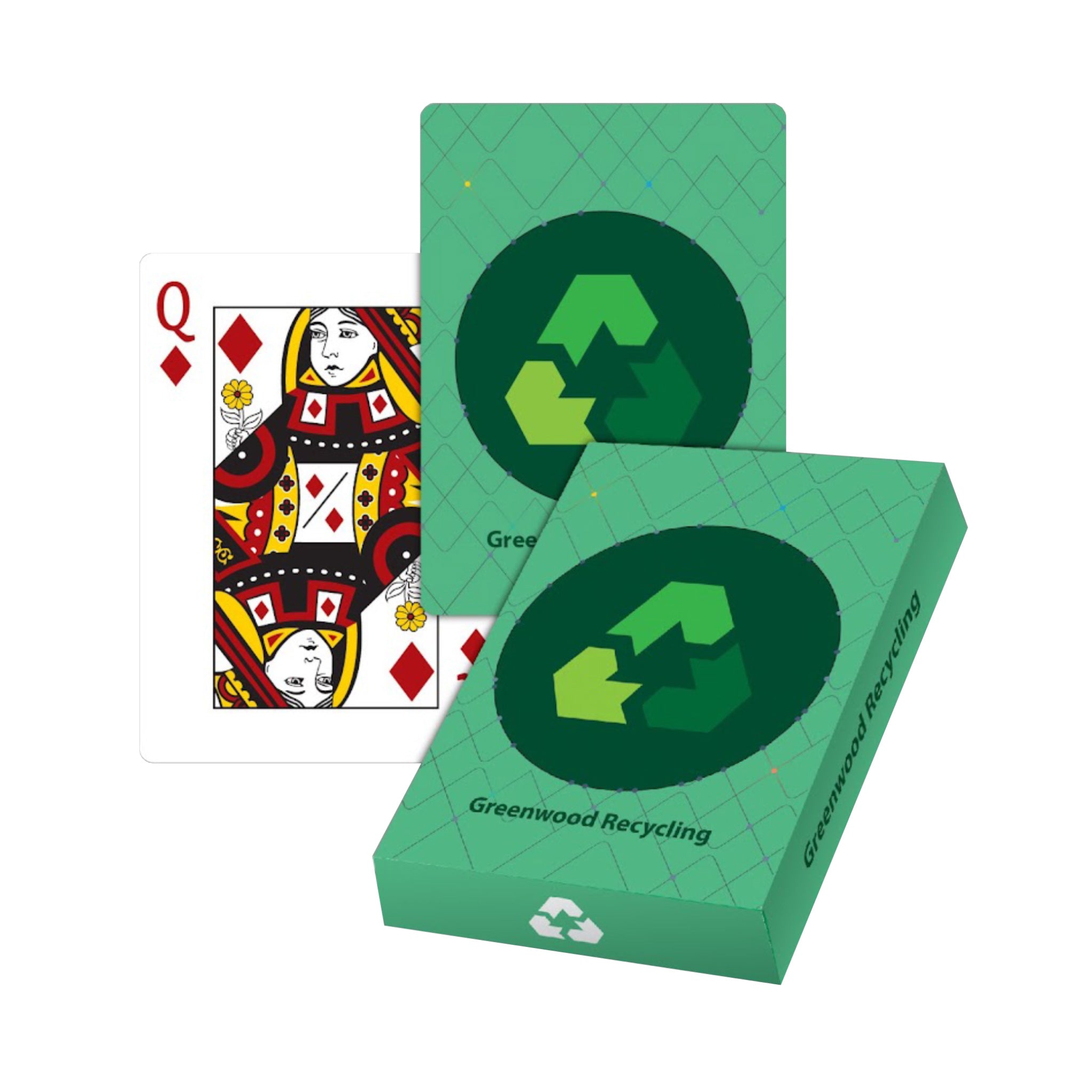 Eco Deck Playing Card With Custom Box  Imprinted with Logo (Q369122)