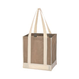 Two-Tone Non-Woven Shopper Tote Bags (12" W x 13" H x 8" D) (Q369311)