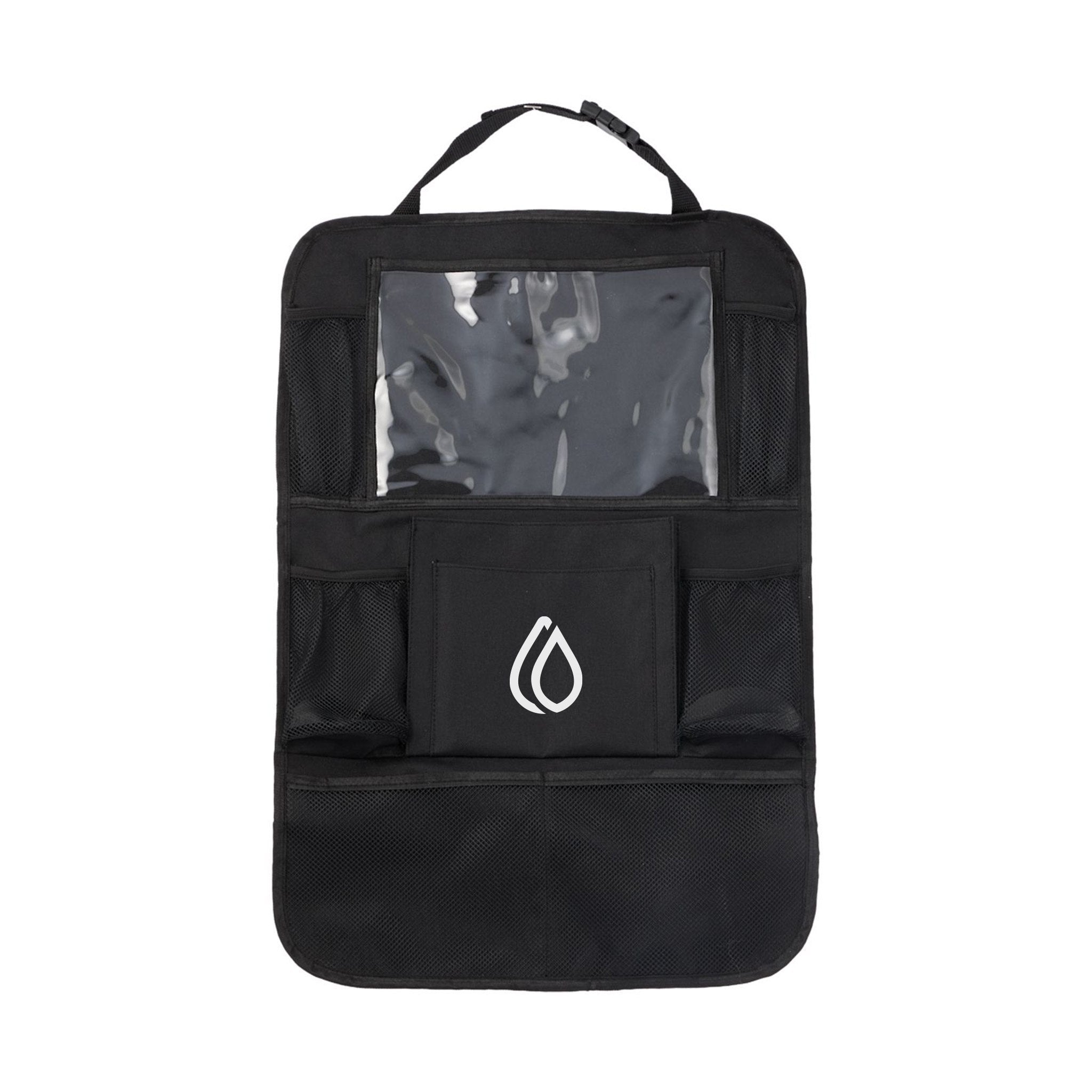 Recycled Back Seat Car Organizer With Tablet Pocket  Imprinted with Logo (Q369332)