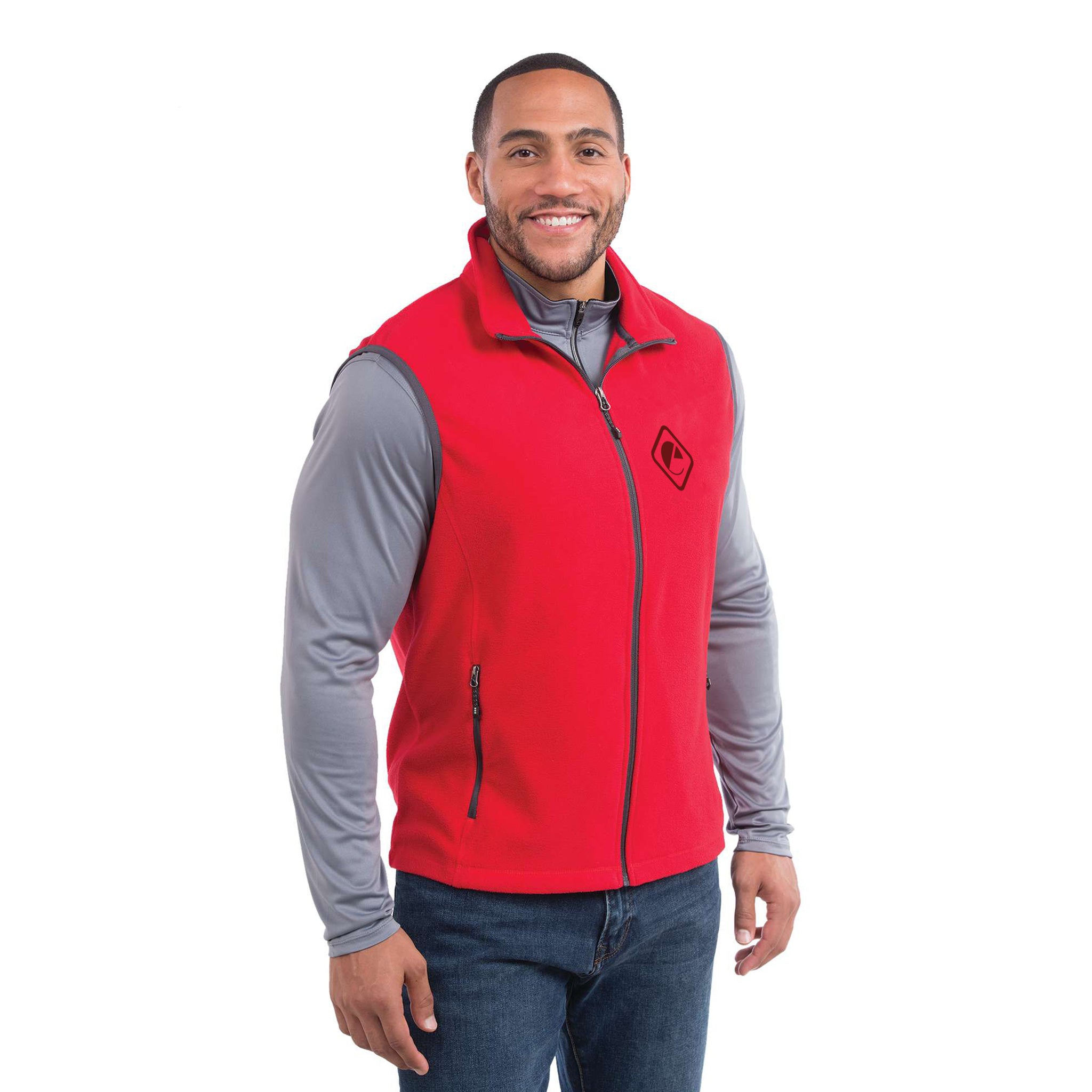 M-Tyndall Polyfleece Vests  Imprinted with Logo (Q369711)