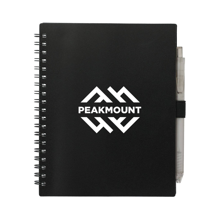 5.5 x 7 Inch FSC Recycled Spiral Notebook - RPET Pen (Q370722)