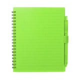 5.5 x 7 Inch FSC Recycled Spiral Notebook - RPET Pen (Q370722)