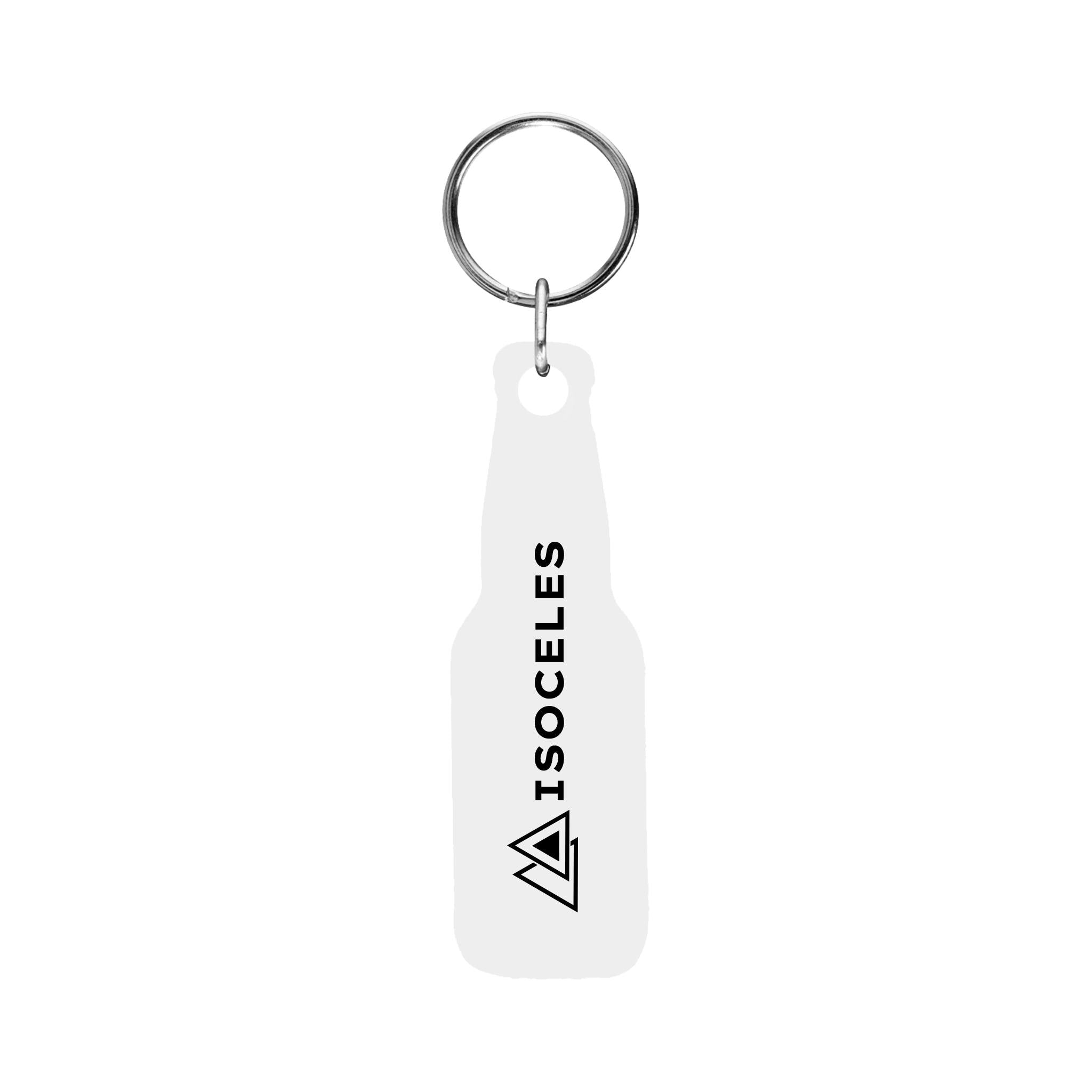 Acrylic Key Tag - Custom Shape 3 Inch  Imprinted with Logo (Q371122)