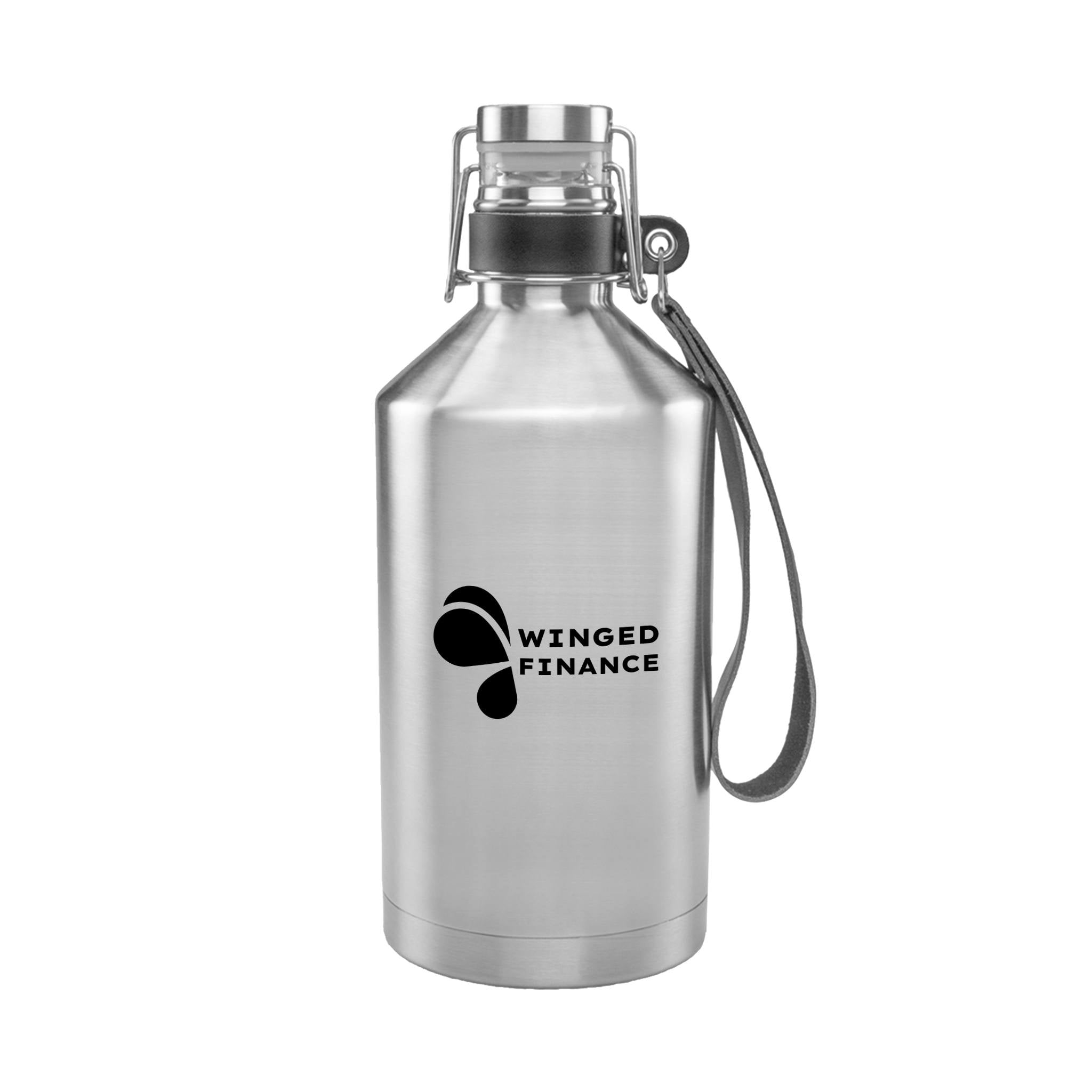 Verya Stainless Steel Beer Growlers - 64 Oz. (Q371432)
