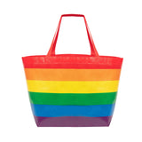 Rainbow Laminated Non-Woven Tote Bag (Q371822)