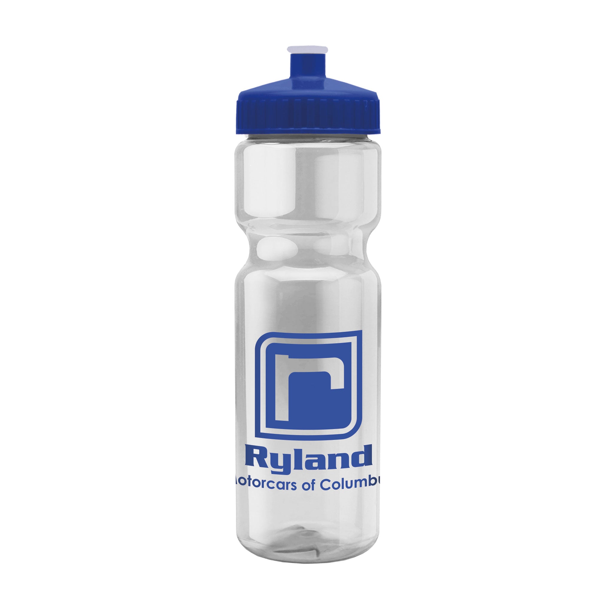 Champ Transparent Color Bottle - 28 Oz.  Imprinted with Logo (Q372222)