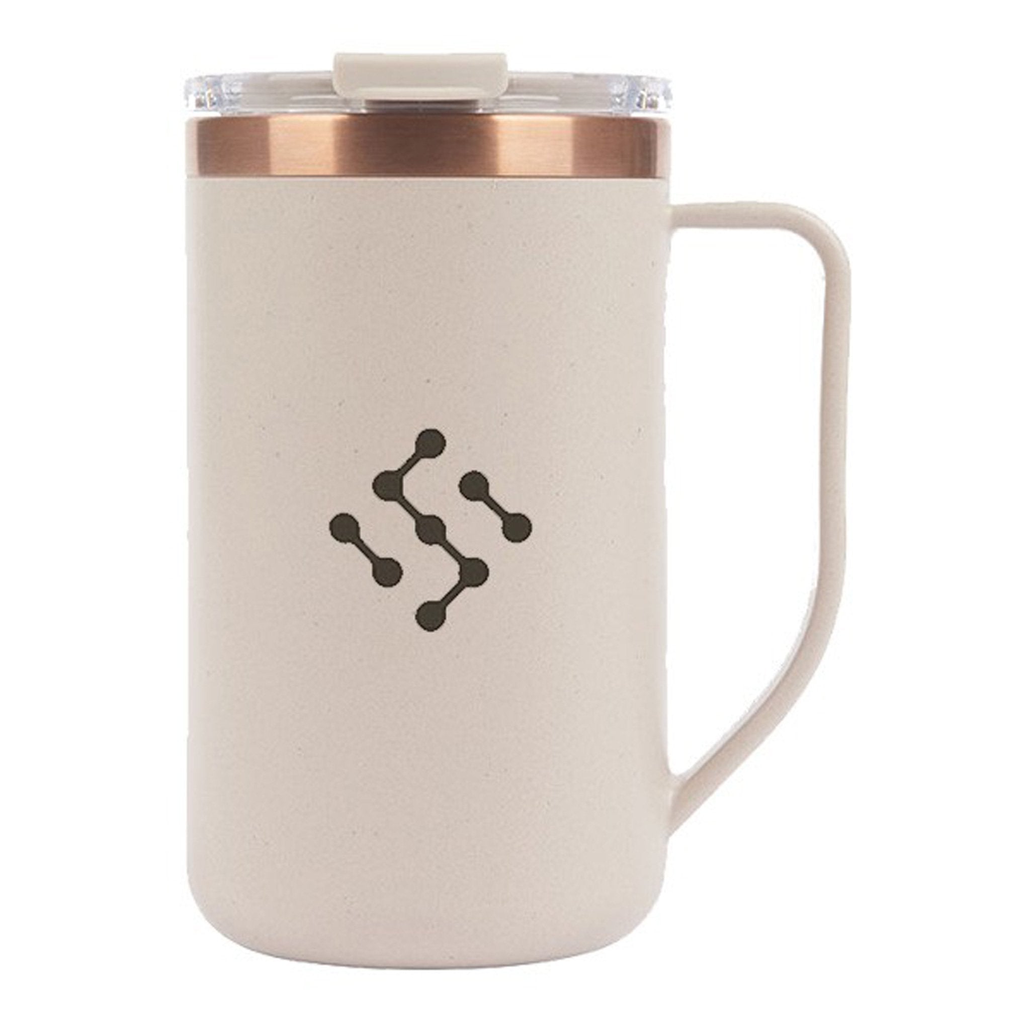 15 Oz. Perka® Guji Recycled Steel and Coffee Grounds Mug  Imprinted with Logo (Q373022)