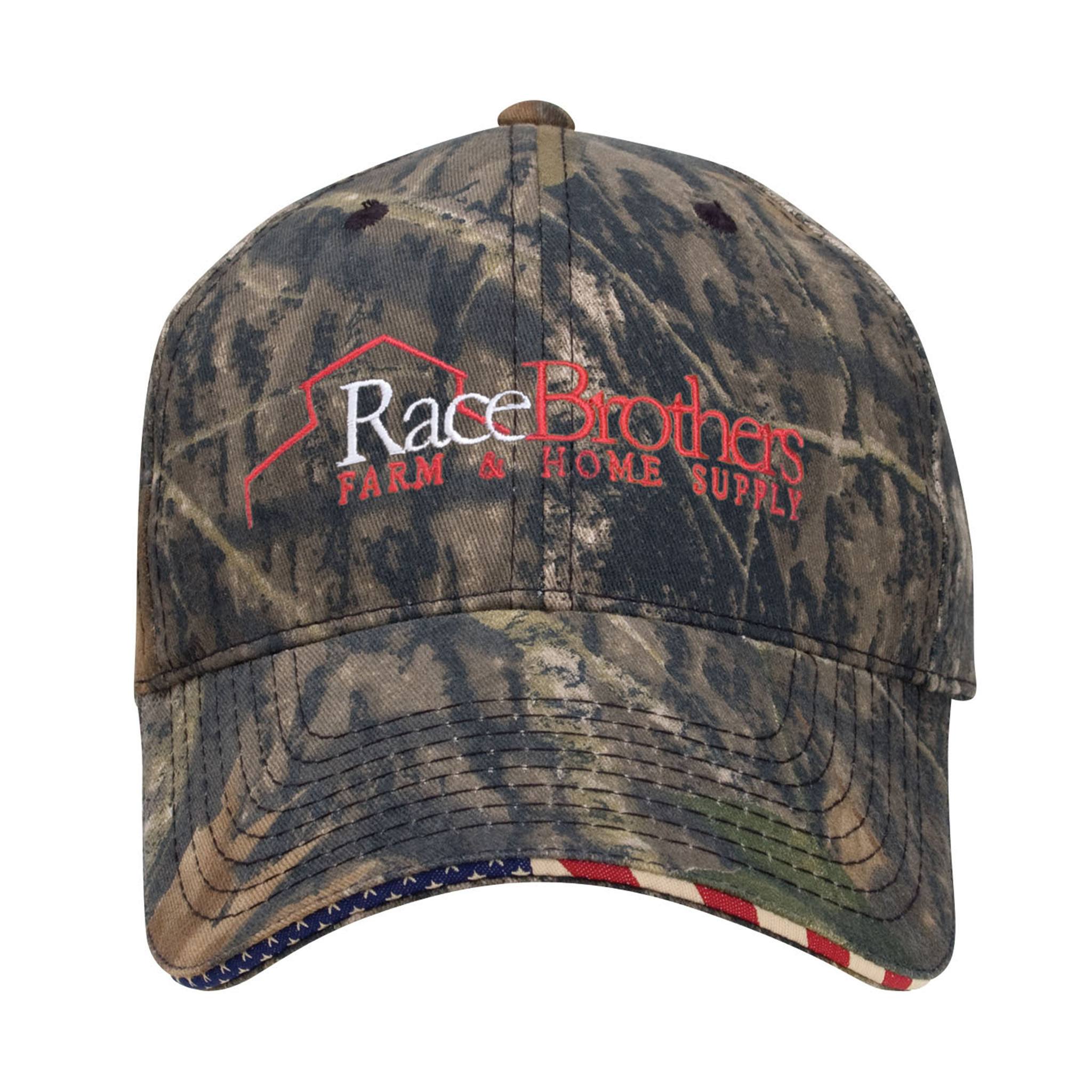 Camo Patriotic Caps (Q373711)
