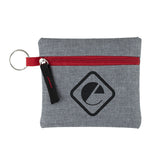 Capri Heathered Gray Zipper Pouch (Q377022)