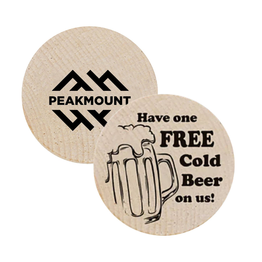 Free Beer Wooden Nickels (Q378411)