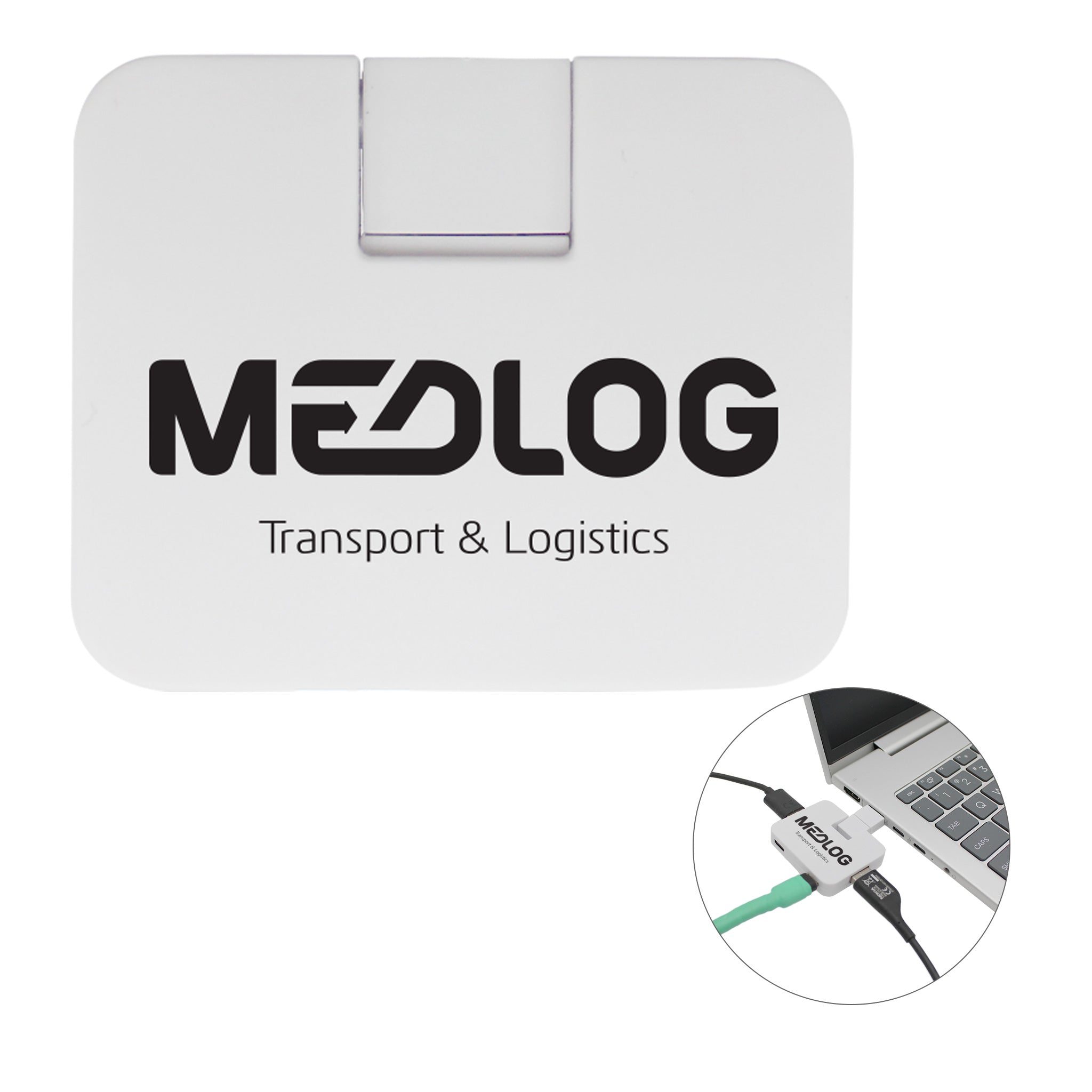 Recycled 4-in-1 USB Hub  Imprinted with Logo (Q379532)