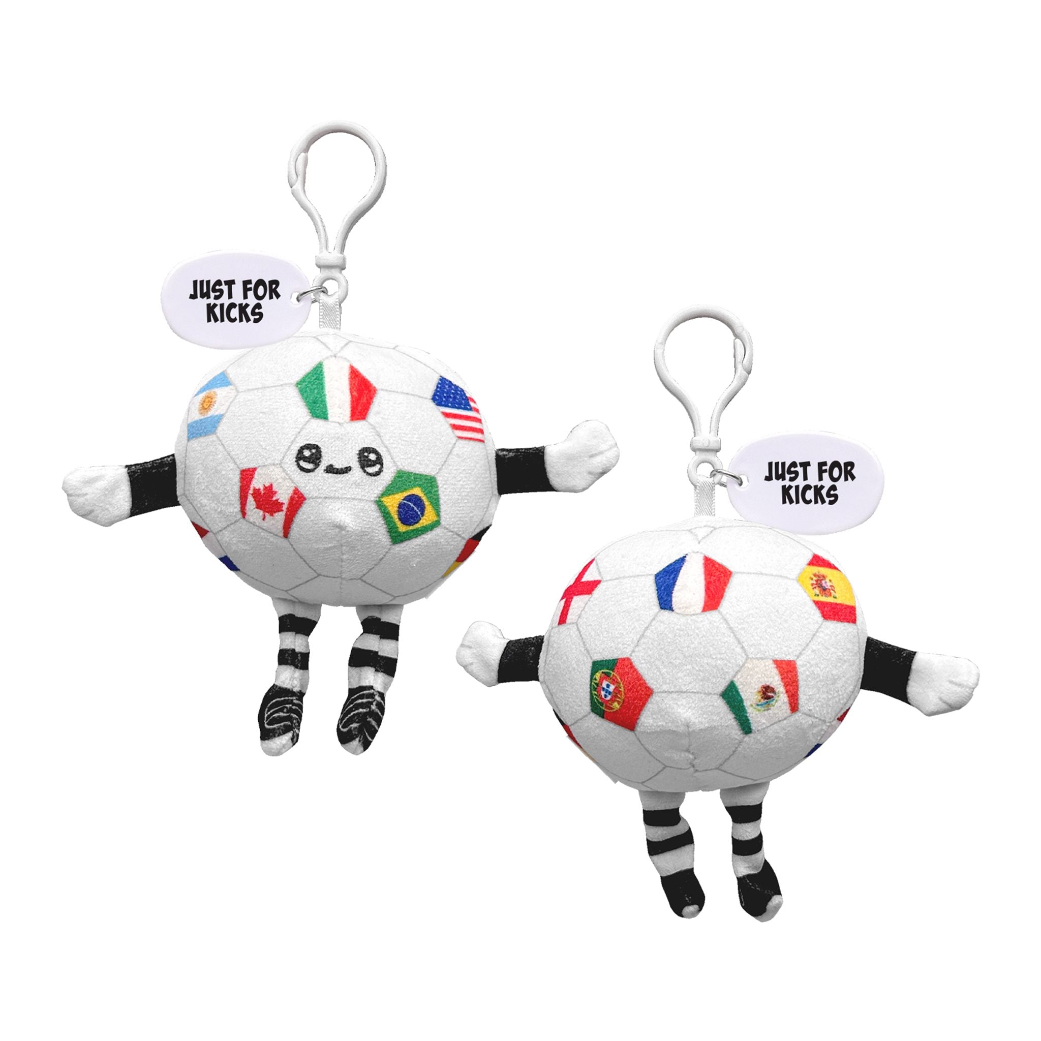 Soccer Ball Clips White  Imprinted with Logo (Q380532)