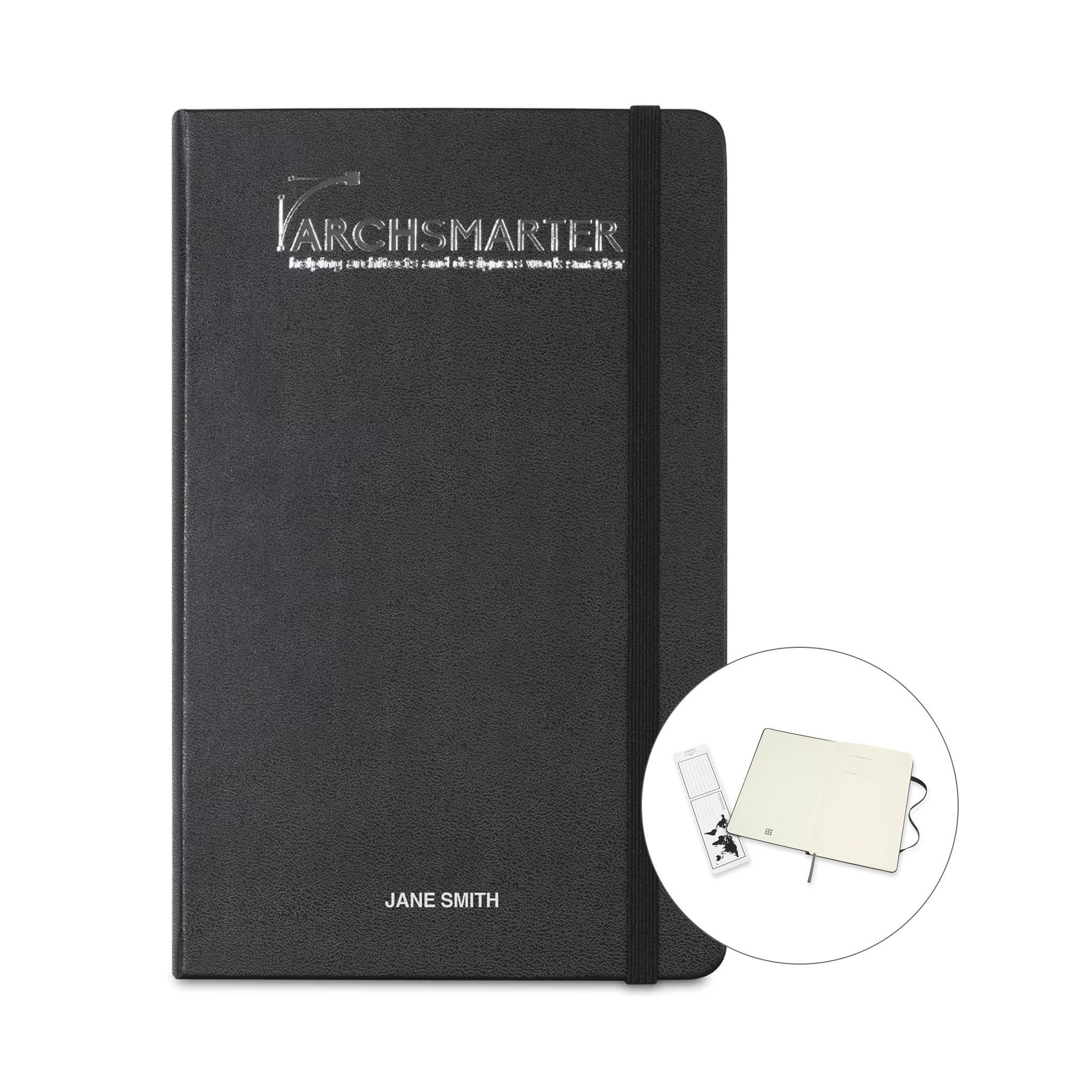 Moleskine® Hard Cover Large Double Layout Notebook (Q381111)