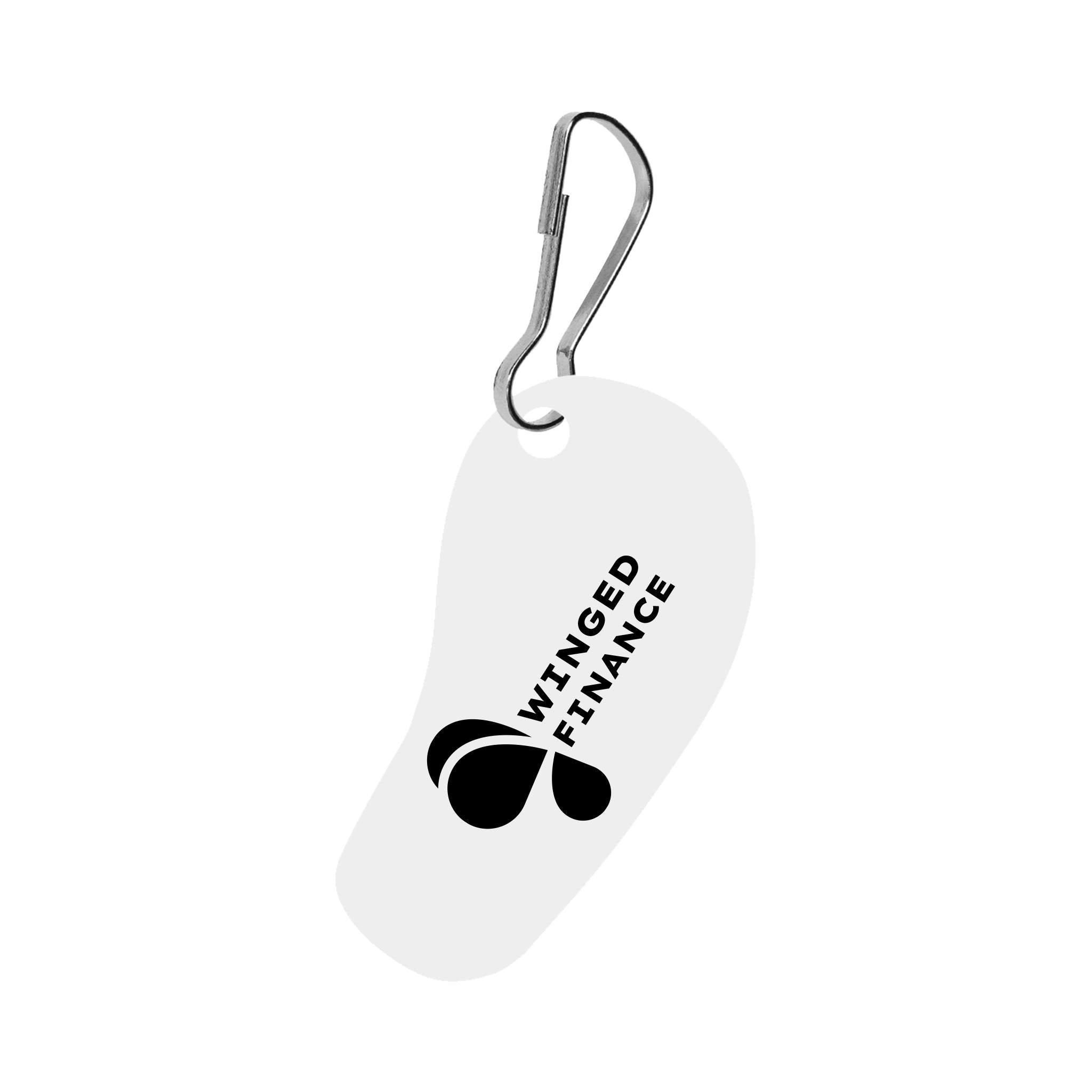 Acrylic Zipper Pull - Custom Shape 4 Inch  Imprinted with Logo (Q381122)