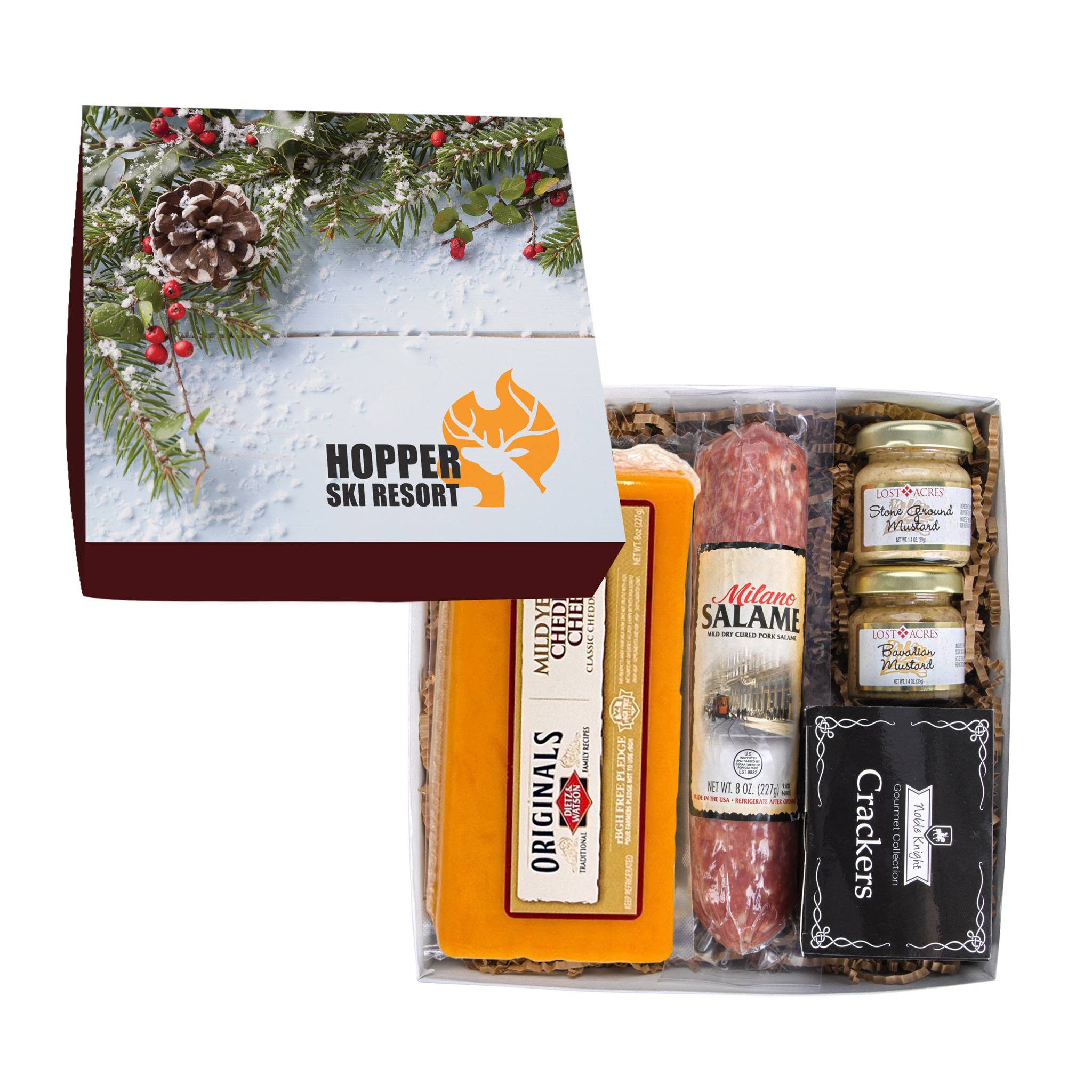 Charcuterie Meat & Cheese Set Chairman Gift Box  Imprinted with Logo (Q382111)