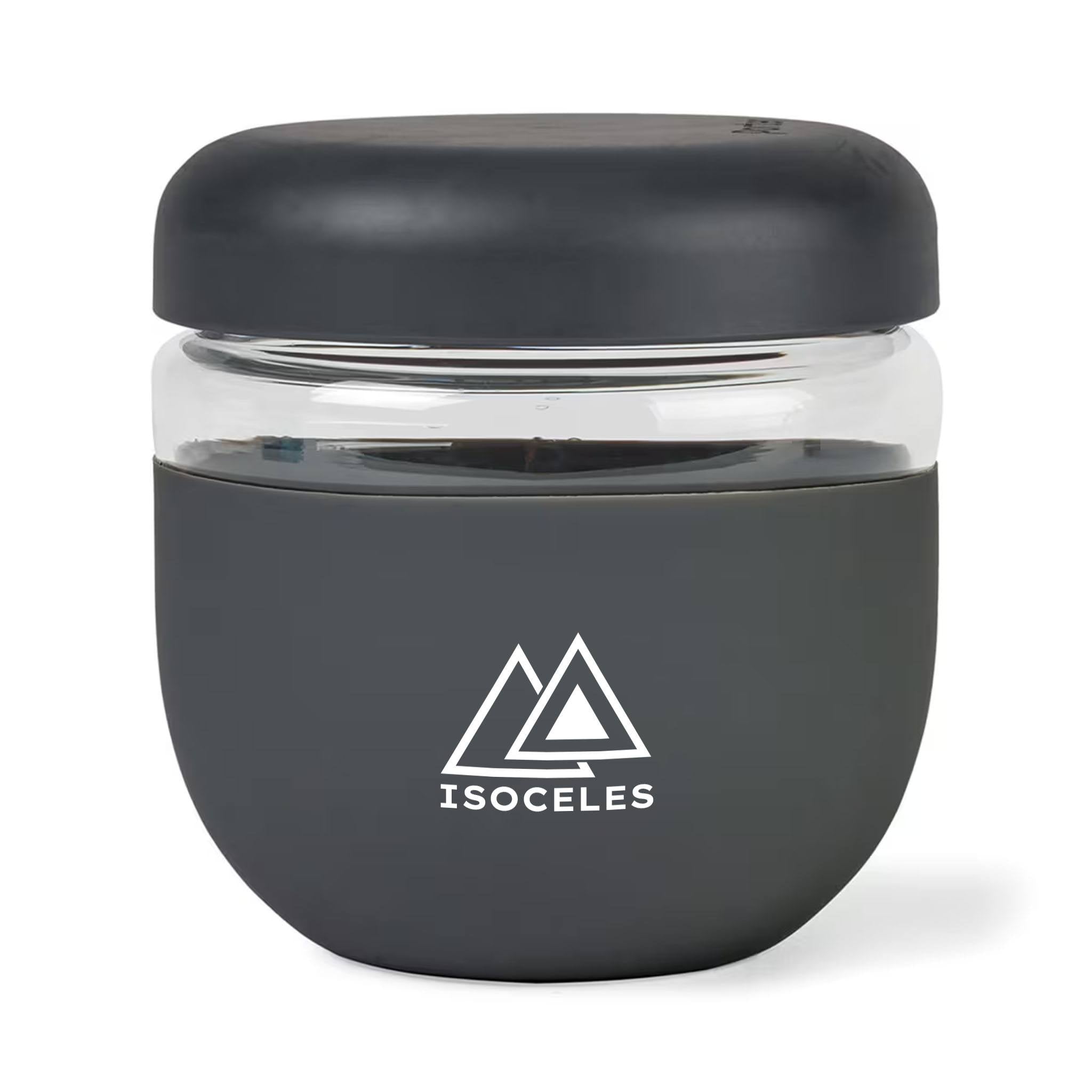 24 Oz. W&P Porter Seal Tight Bowl - Charcoal  Imprinted with Logo (Q382622)