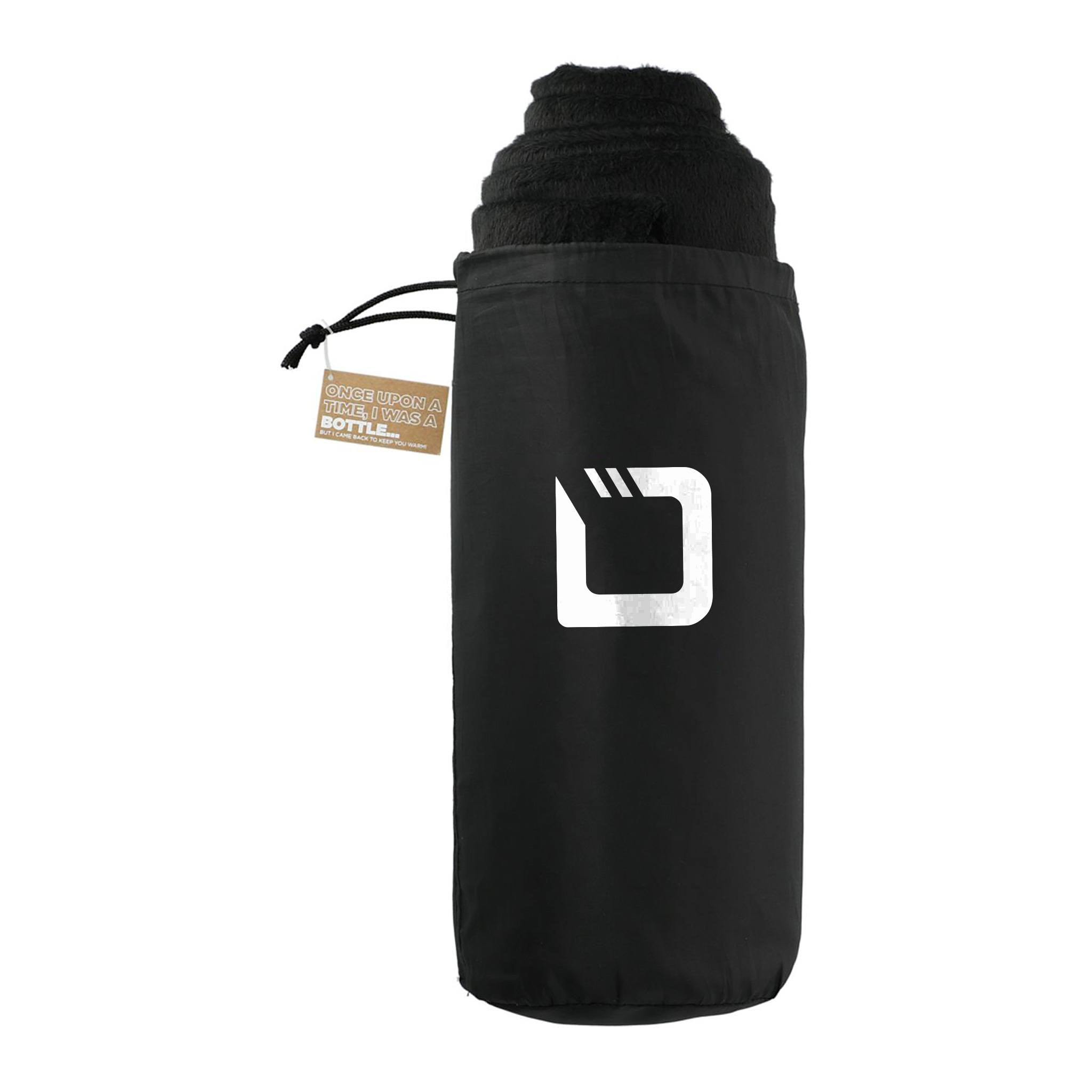 100% Recycled PET Fleece Blanket with Canvas Pouch (Q385111)