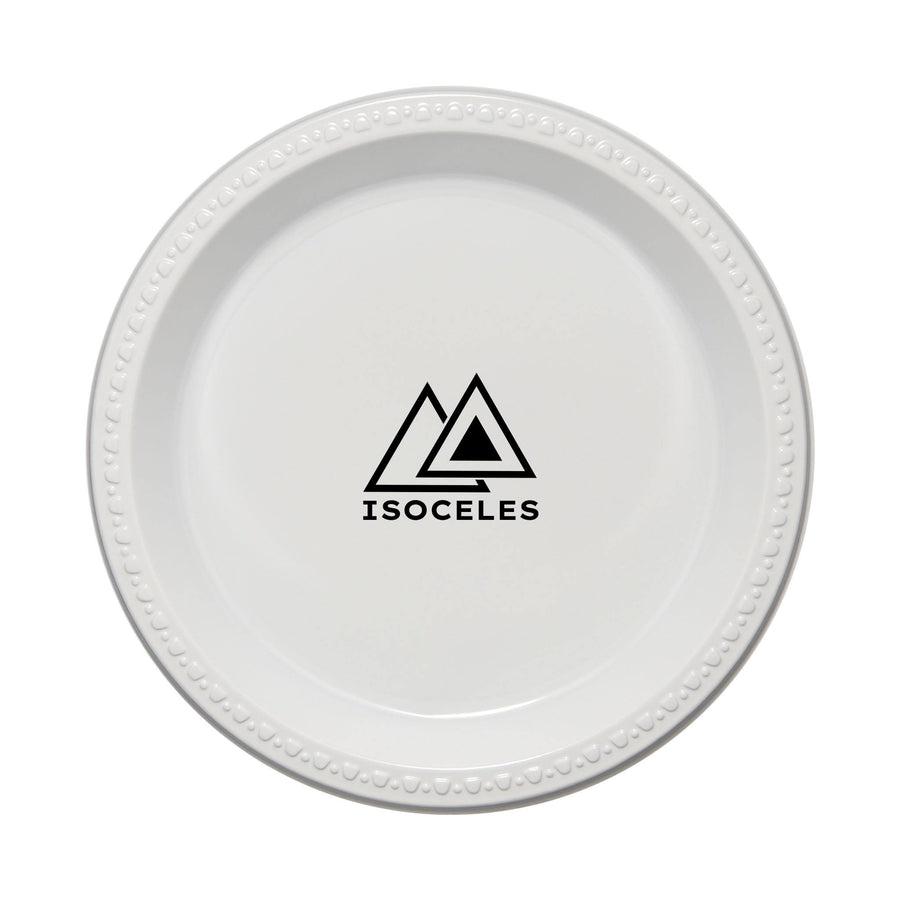 10 Inch White Plastic Plates (Q386011)