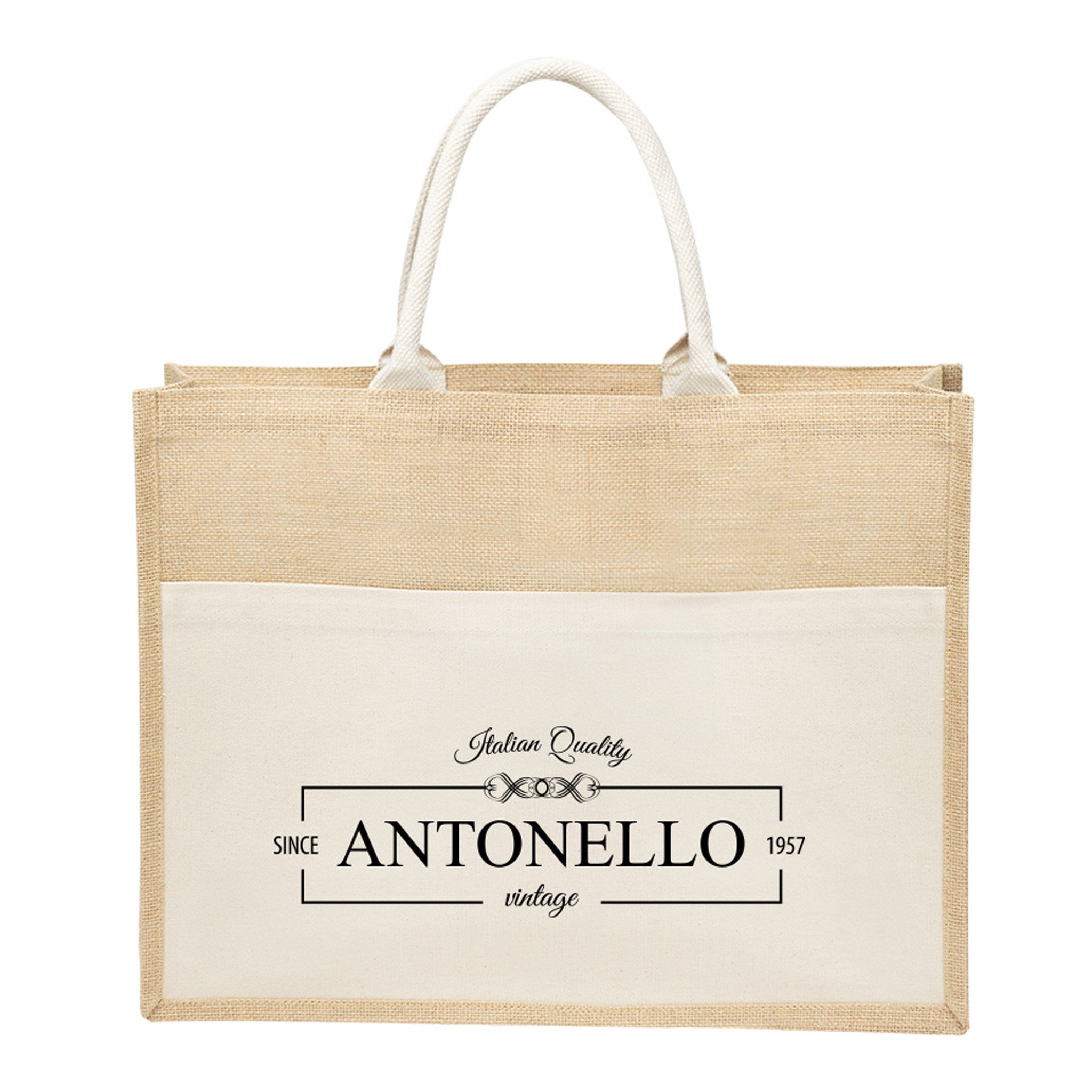 Julia Jute Tote Bag  Imprinted with Logo (Q386922)