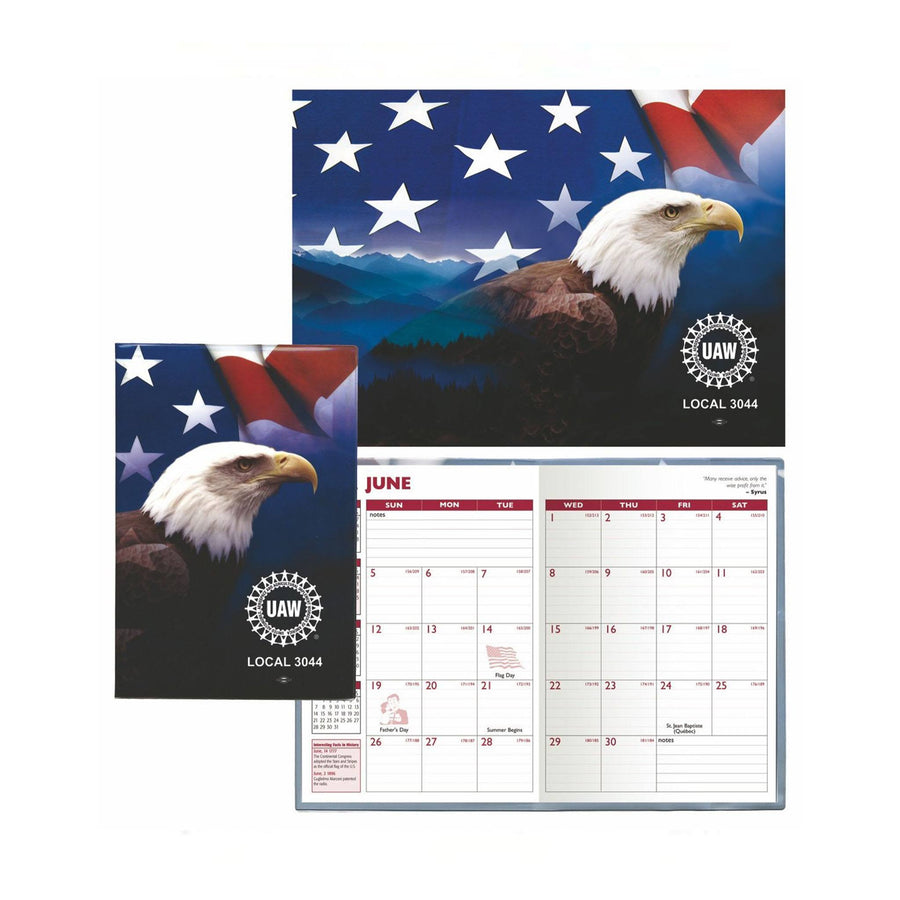 Stock 7 x 10 Patriotic Planner With Academic Insert (Q388222)