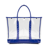 Luxe Button-Top Tote with PU Leather Trim (Q388432)