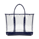 Luxe Button-Top Tote with PU Leather Trim (Q388432)