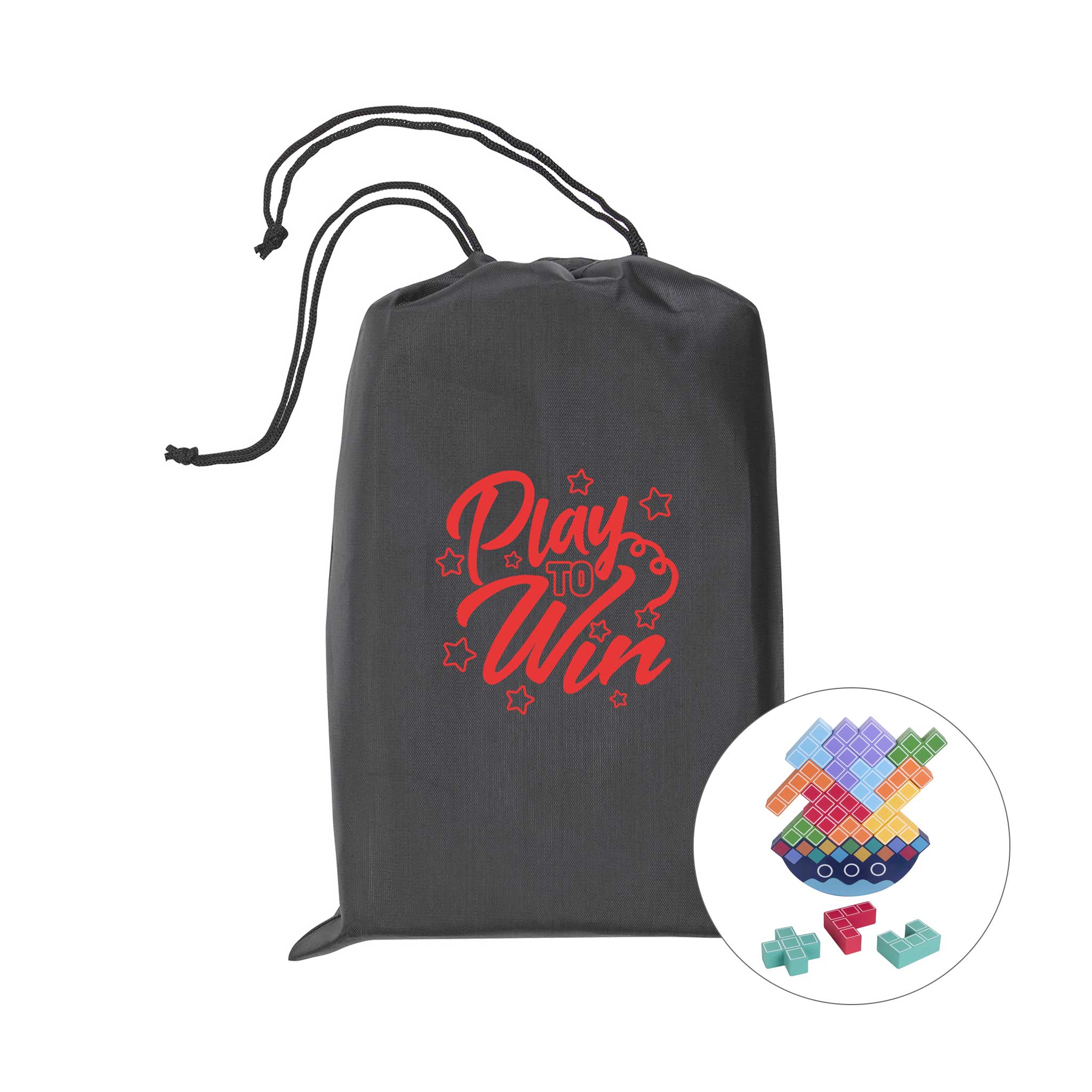 Fun On The Go Games Stack The Boat  Imprinted with Logo (Q389822)