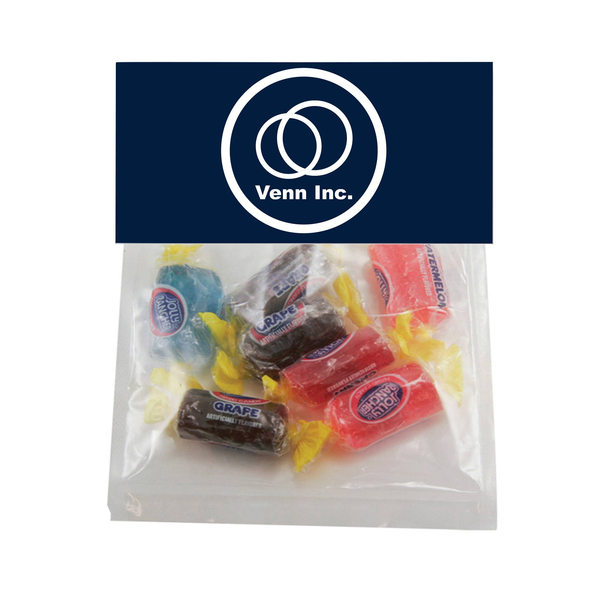 Candy Bag With Header Card Jolly Ranchers (Large)  Imprinted with Logo (Q391122)