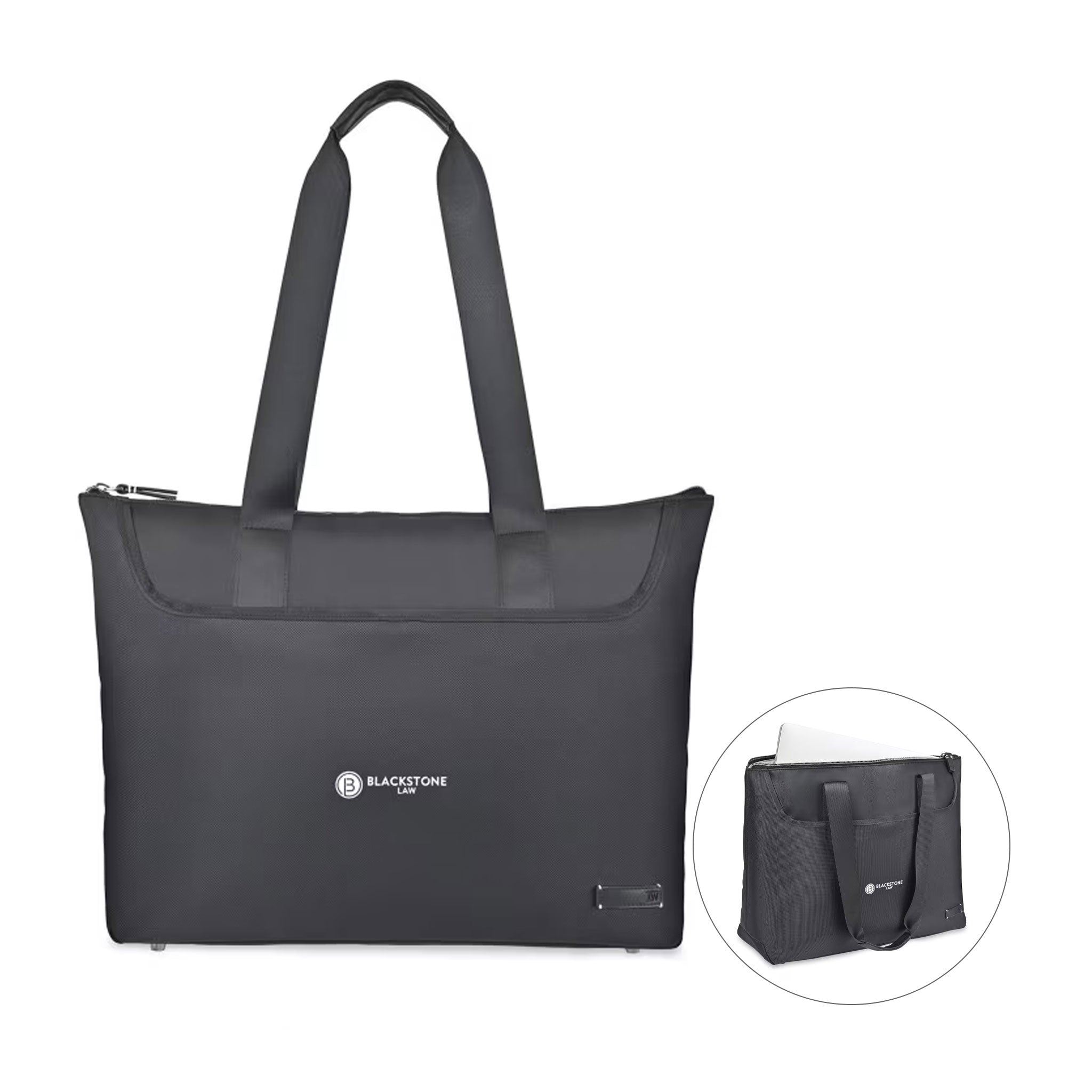 Travis & Wells® Lennox Laptop Tote - Black (Q391922)
