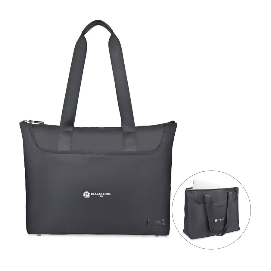 Travis & Wells® Lennox Laptop Tote - Black (Q391922)