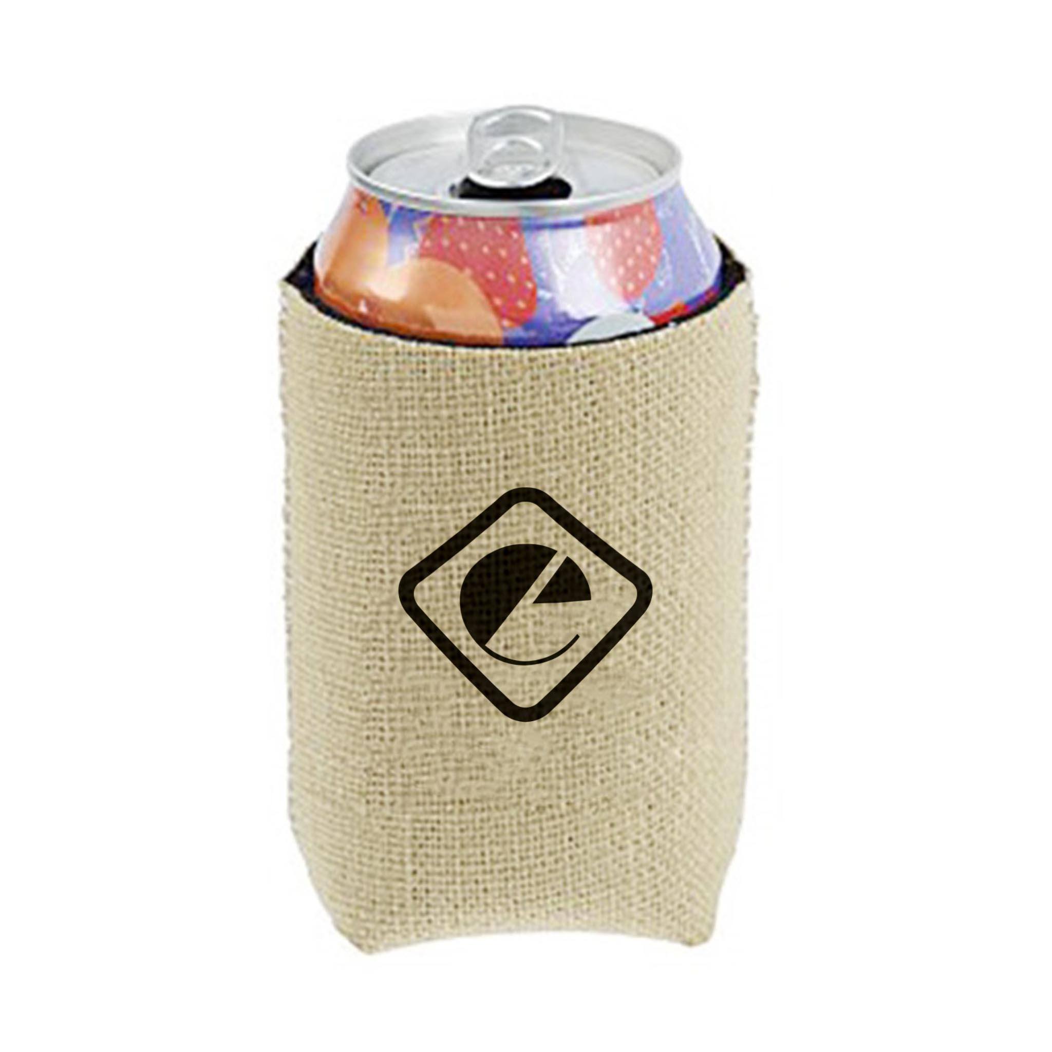 Neoprene Burlap Can Cooler (Q392432)