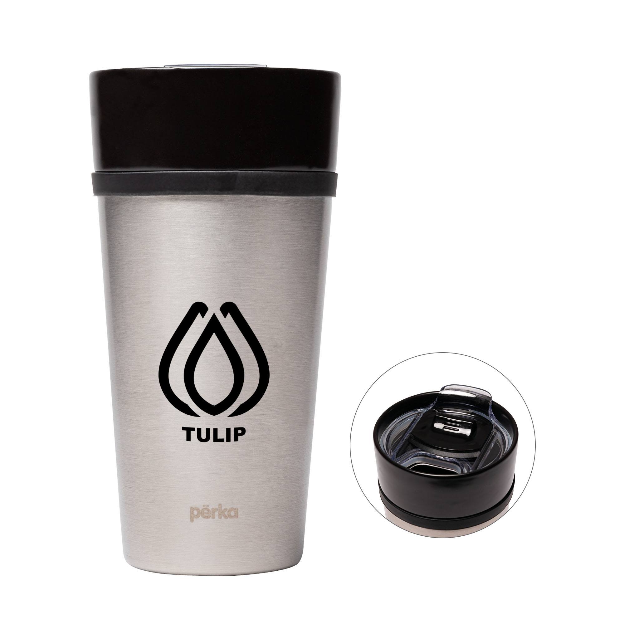 14 Oz. Perka® Linden Double Wall Ceramic Tumbler (Q397322)